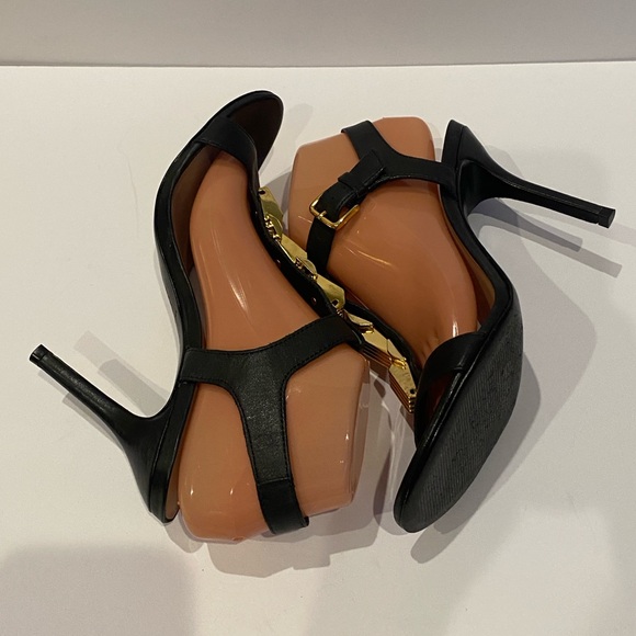 Trina Turk Loyola Slingback Dress Sandals Ultra High Heel Size 9 M Black EUC - Picture 9 of 13